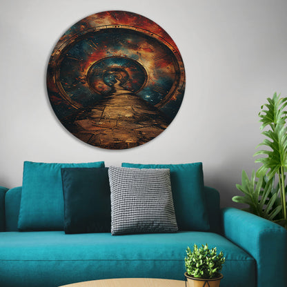 Surrealistisch Pad door de Kosmische Tijd forex muurcirkel