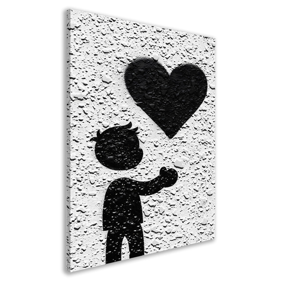 Hart in de Schaduw van de Liefde canvas