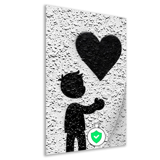 Hart in de Schaduw van de Liefde poster