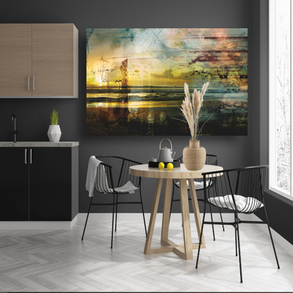 Zonsondergang Boven Water canvas