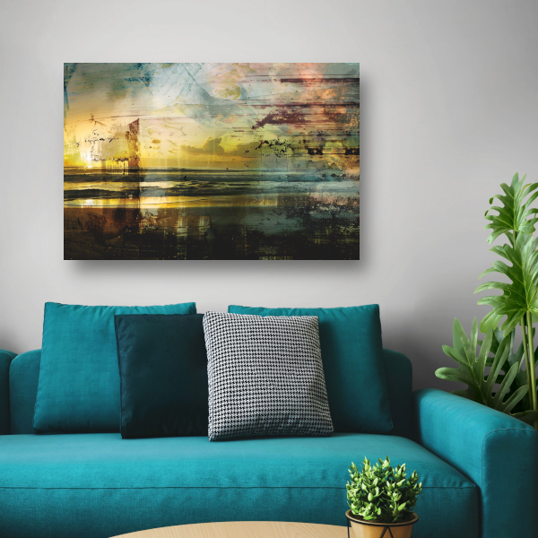 Zonsondergang Boven Water canvas