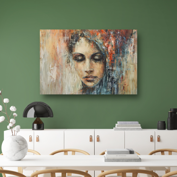 Vrouw Overmand door Emotionele Chaos acrylglas