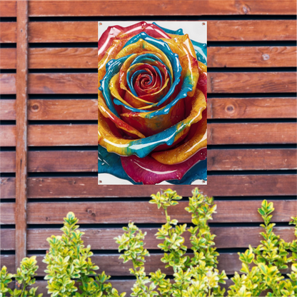 Abstracte Dans van Kleuren en Vormen tuinposter