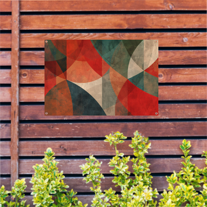 Primaire Kleuren Cirkels tuinposter