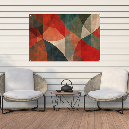 Primaire Kleuren Cirkels tuinposter