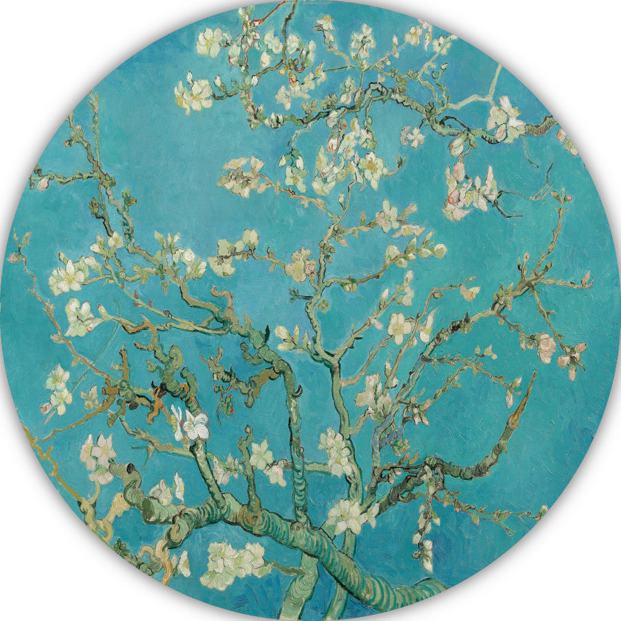Amandelbloesem - Vincent van Gogh aluminium muurcirkel
