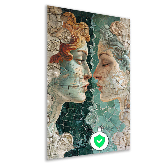 Gebroken schoonheid in harmonische profielen poster