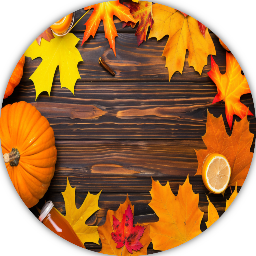Herfst stilleven met pompoen forex muurcirkel
