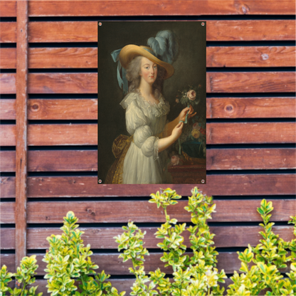 Marie Antoinette in een mousseline jurk - Élisabeth Louise Vigée Le Brun tuinposter