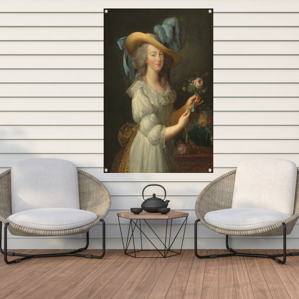 Marie Antoinette in een mousseline jurk - Élisabeth Louise Vigée Le Brun tuinposter