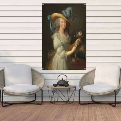 Marie Antoinette in een mousseline jurk - Élisabeth Louise Vigée Le Brun tuinposter