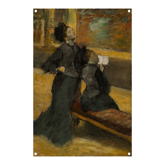 Bezoek aan een museum - Edgar Degas tuinposter