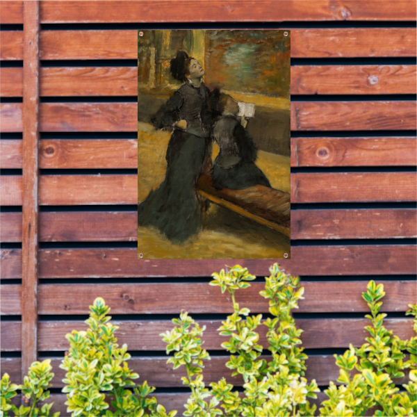 Bezoek aan een museum - Edgar Degas tuinposter