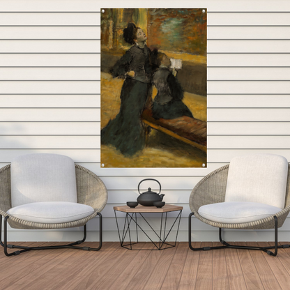 Bezoek aan een museum - Edgar Degas tuinposter