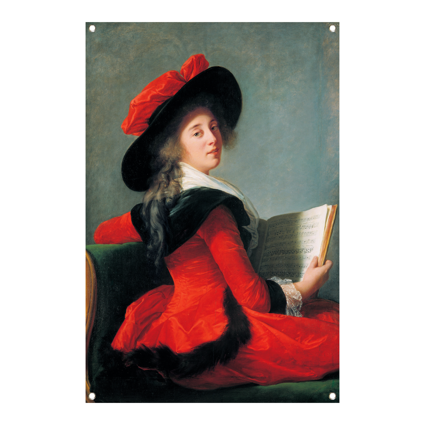 Portret van de Baronne de Crussol - Élisabeth Louise Vigée Le Brun tuinposter