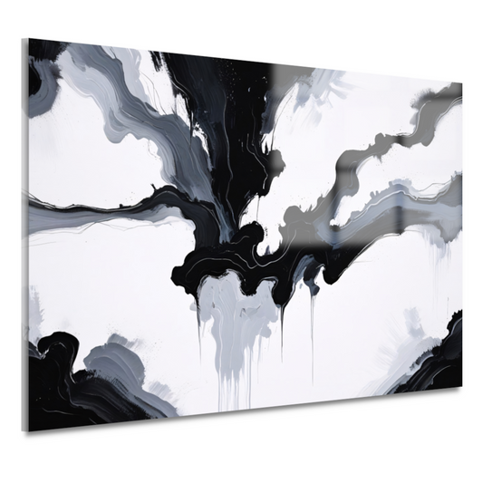 Monochrome Dynamiek in Zwart en Wit acrylglas