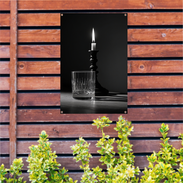 Stillevenspel van Licht en Schaduw tuinposter