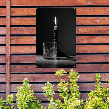 Stillevenspel van Licht en Schaduw tuinposter