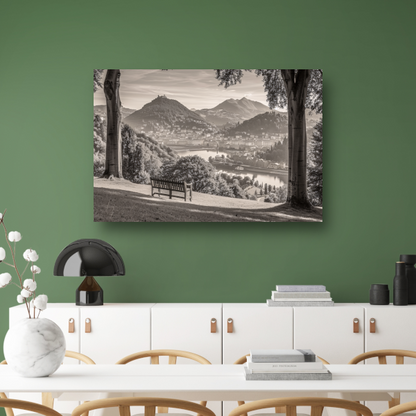 Minimalistisch stadslandschap canvas