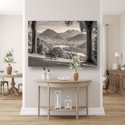 Minimalistisch stadslandschap canvas