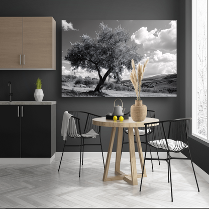Stilleven met boom canvas