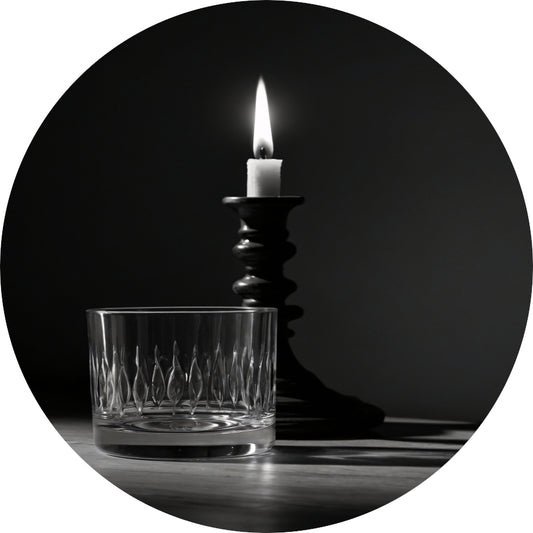 Stillevenspel van Licht en Schaduw aluminium muurcirkel
