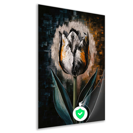 Abstracte Weergave van een Kleurrijke Tulp poster