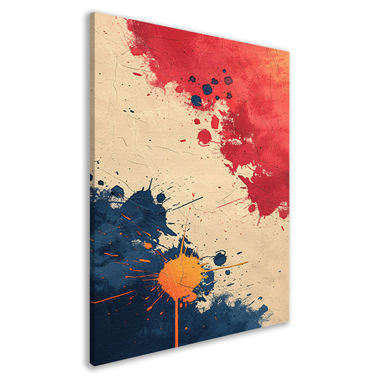 Abstract Expressie met Levendige Verfspatten canvas