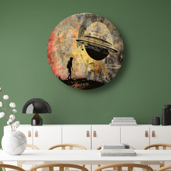 Banksy Astronaut Maan forex muurcirkel