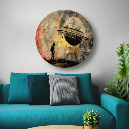 Banksy Astronaut Maan forex muurcirkel