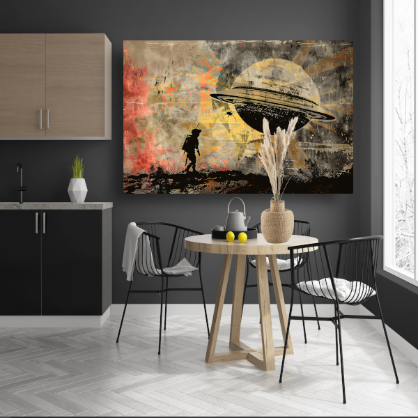 Banksy Astronaut Maan canvas