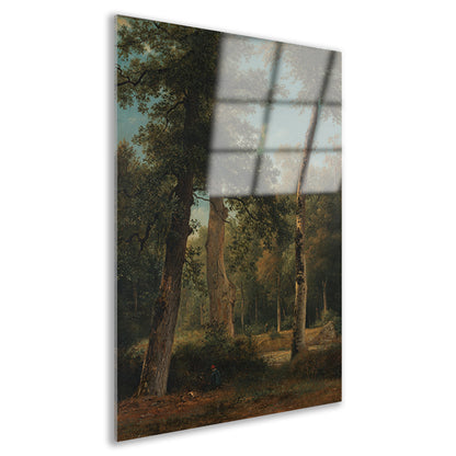 Een bos te Fontainebleau - Georgius Jacobus Johannes van Os Acrylglas