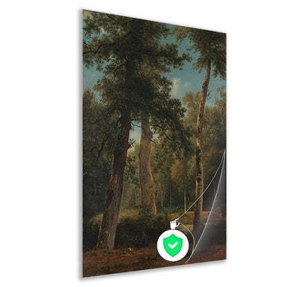 Een bos te Fontainebleau - Georgius Jacobus Johannes van Os poster