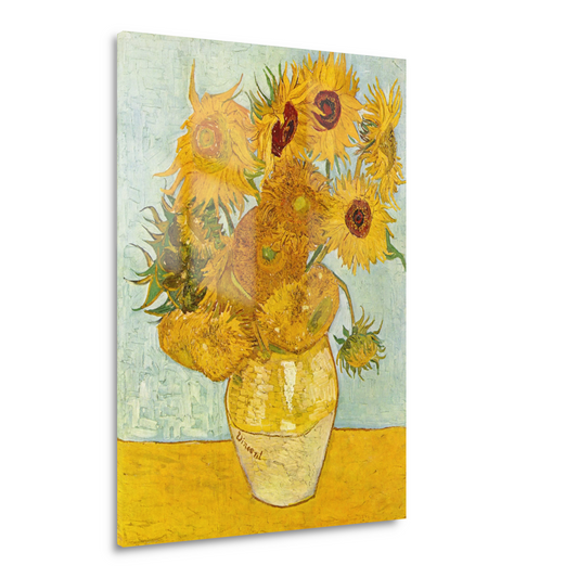 Vaas met twaalf zonnebloemen - Vincent van Gogh Acrylglas