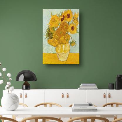 Vaas met twaalf zonnebloemen - Vincent van Gogh poster