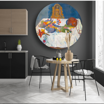 Stilleven met papegaaien - Paul Gauguin aluminium muurcirkel