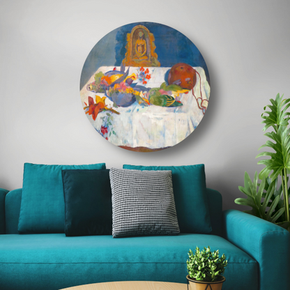 Stilleven met papegaaien - Paul Gauguin aluminium muurcirkel
