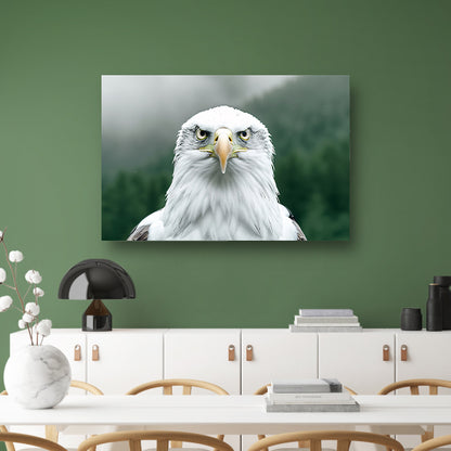Majestueuze adelaar in mistig bos canvas