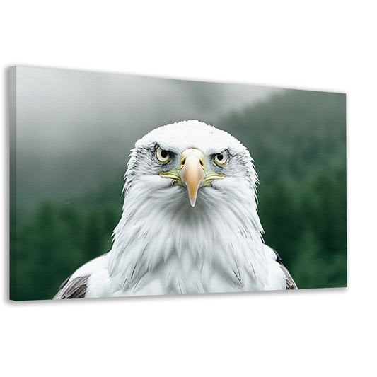 Majestueuze adelaar in mistig bos canvas