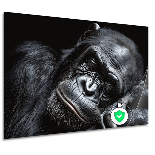 De stille contemplatie van een gorilla poster