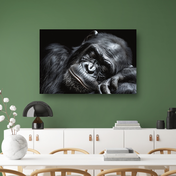De stille contemplatie van een gorilla poster