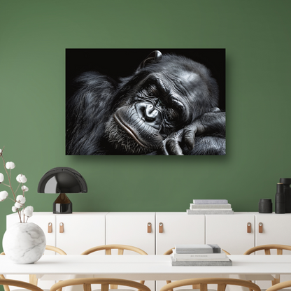 De stille contemplatie van een gorilla poster