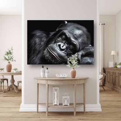 De stille contemplatie van een gorilla poster