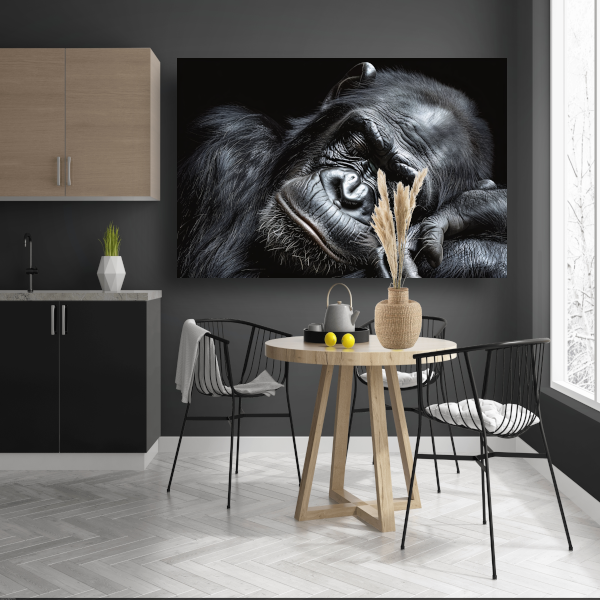 De stille contemplatie van een gorilla poster