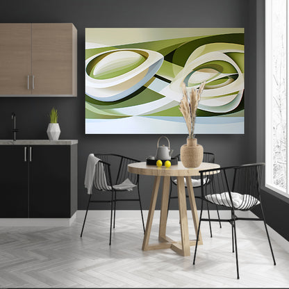 Abstracte kunst van een tulp in moderne stijl acrylglas