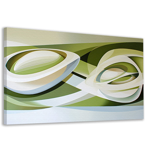 Abstracte kunst van een tulp in moderne stijl canvas