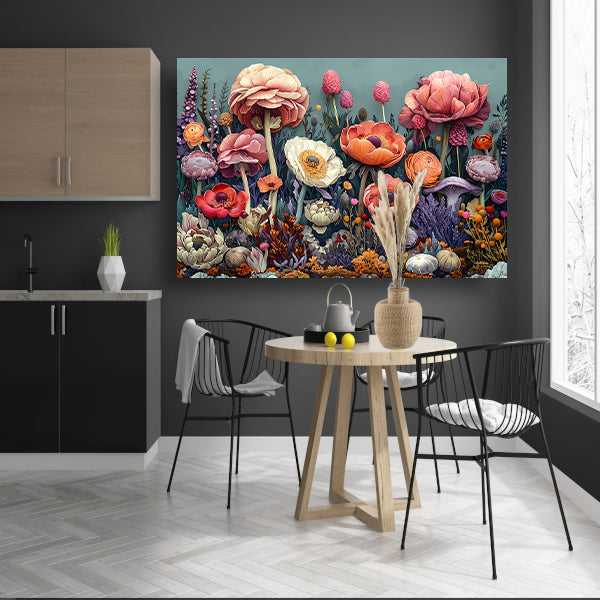 Zonnebloemen in Vaas canvas