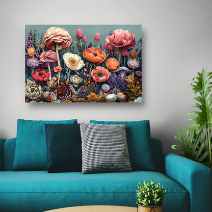 Zonnebloemen in Vaas canvas