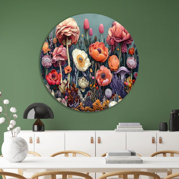 Zonnebloemen in Vaas forex muurcirkel
