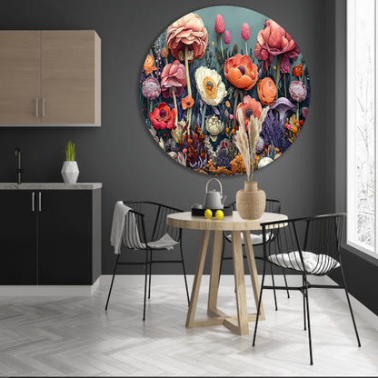 Zonnebloemen in Vaas forex muurcirkel